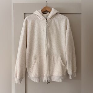 Fabletics Off-White Zip-Up Hoodie